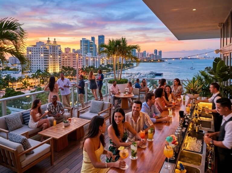 Miami Rooftop Bars for Views, Drinks, and Dinner