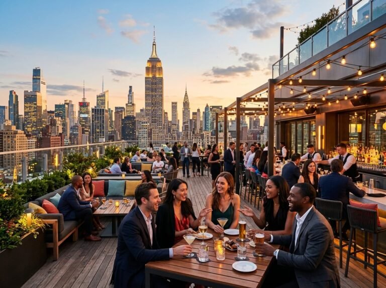 New York City Rooftop Bars for Views, Drinks, and Vibes